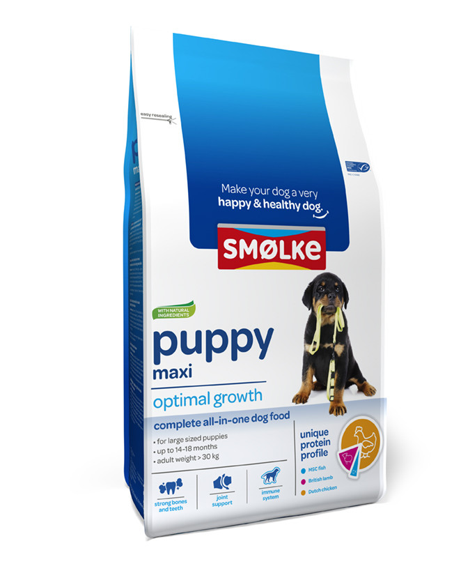 Smølke hondenvoer Puppy Maxi 3 kg